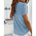 thumbnail image 2 of Sherrylily Women T-Shirt Short Sleeve Sexy Summer Blouse Tops Loose Tunic, 2 of 3