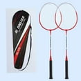 thumbnail image 4 of 2Pcs Badminton Racket Set Lightweight Professional Durable Badminton Equipment for Adults and Teenagers Playing Backyard Game with Storage Bag, 4 of 8