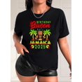thumbnail image 1 of Women's Casual Fashion T-Shirt with Musical Notes & Coconut Tree Print - Round Neck, Short Sleeve, Breathable Polyester - Perfect for Spring/Summer, 1 of 7