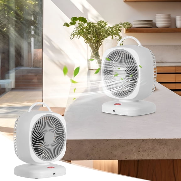 HIBIBUD Ultra Quiet Desk Fan,Small Bathroom Fan,Battery Window Fan,USB Charging Fan Student office Home 2000mAh