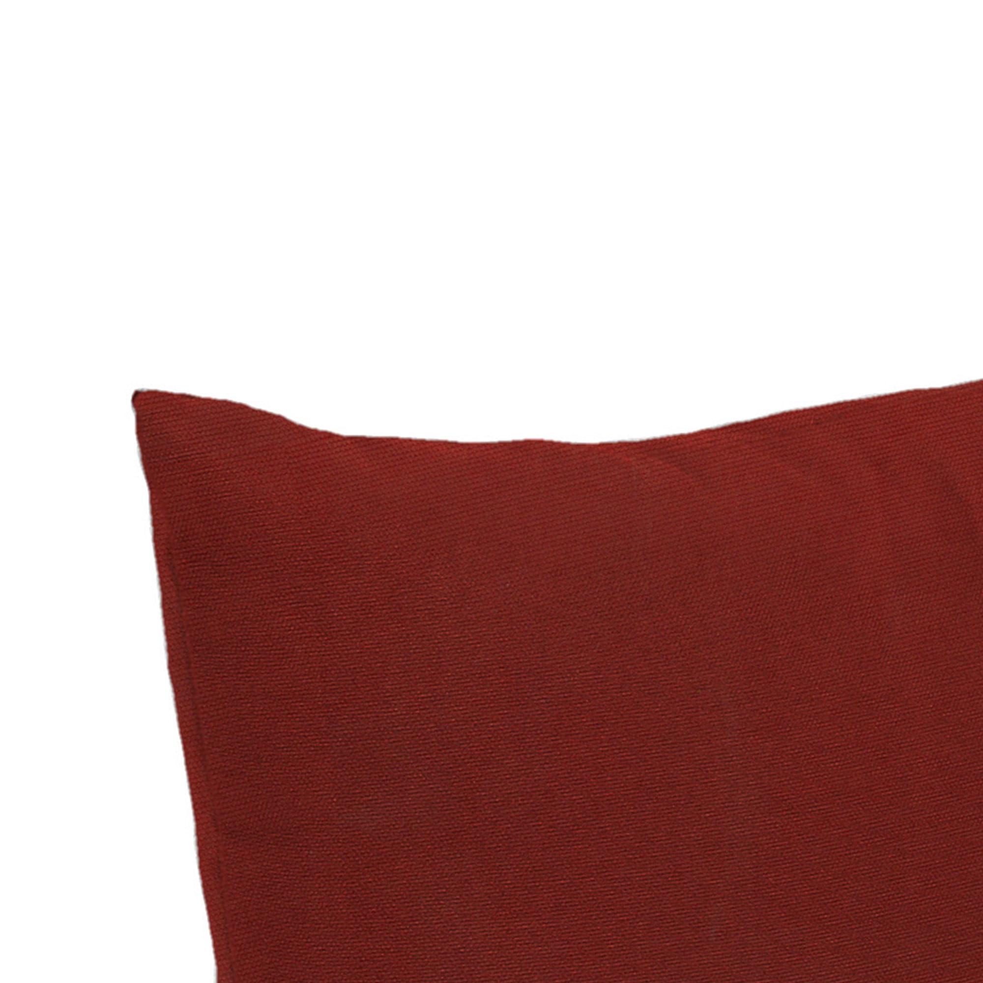 Jordan Manufacturing 14" x 20" Canvas Brick Red Solid Rectangular Outdoor Lumbar Throw Pillow (2 Pack)