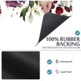 thumbnail image 4 of Watercolor Flowers Floral Leaf Buds Bath Rugs 16x24 Inch Non Slip Bath Mat Quick Dry Absorbent Thin Bath Rug Fit Under Door Washable Bath Floor Rugs for Bathroom Bathtub Shower Sink,Multi 6, 4 of 6