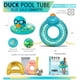 thumbnail image 2 of Tubo flotante inflable para piscina de patos POZA, confeti azul dorado, 2 of 7