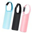 thumbnail image 3 of 3 fundas para botellas con aislamiento térmico, bolsa de transporte de neopreno (negro, azul cielo y rosa)., 3 of 5