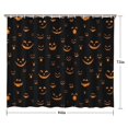 thumbnail image 5 of Black Halloween Pumpkin Faces Shower Curtain 84"x72" ,Bathroom Decorative Shower Curtains Set with 12 Hooks,Modern Waterproof Washable Shower Curtain, 5 of 6