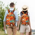 thumbnail image 6 of Balery Monster Truck Vintage Canvas Backpack for Men and Women - Large Capacity, Durable Travel Laptop Bag for School, Work, Hiking, and Outdoor Activities, 6 of 7