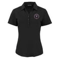 thumbnail image 2 of Women's Cutter & Buck  Black Inter Miami CF Forge Eco Stretch Recycled Polo, 2 of 3