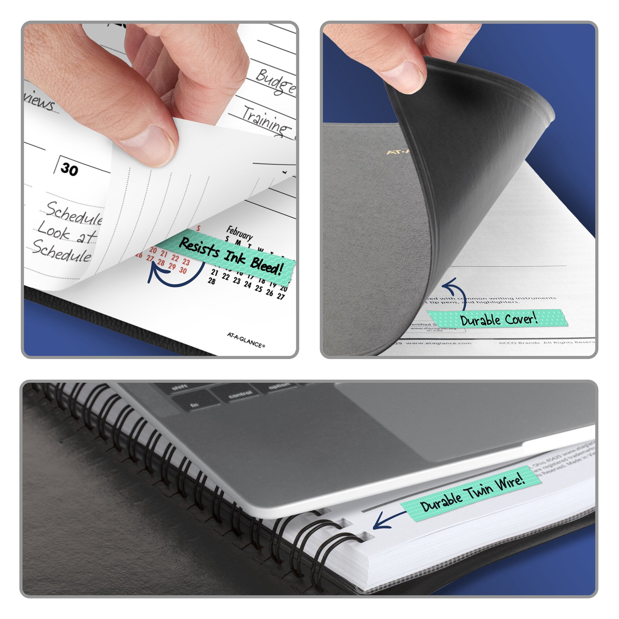 AT-A-GLANCE 800 Range 2027 Weekly Monthly Planner Large Black 8 14 x 11 - Weekly