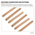 thumbnail image 1 of PTOOTP 6Pcs Musical Toy Wood Light Brown Kids Music Sticks Hand-Brain Coordination Activities, 1 of 8