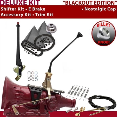 American Shifter AOD Shifter Kit Black 12 in. E Brake Cable Clamp Trim Kit for F0B5D