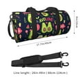 thumbnail image 4 of Haiem Avocado Love Pattern Gym Bag for Women Men, Waterproof Travel Duffel Bags, Personal Item Travel Bag Weekender Bag with Shoes Compartment & Wet Pocket, 4 of 8