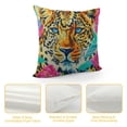 thumbnail image 4 of Summer Pillow Cover Inch - Vibrant Animal Print with Colorful Floral, Exotic Decorative Cushion Case for Home Decor, 4 of 5