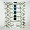 thumbnail image 2 of Designart "Spacious Neutrality" Damask Blackout Curtain Single Panel, 2 of 4