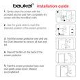 thumbnail image 5 of Beukei (Paquete De 3) (6,82 Pulgadas) Compatible Con T-Mobile Revvl 6 Pro 5G / Revvl 6X Pro 5G Protector De Pantalla De Vidrio Templado Sensible Al Tacto, Dureza 9H, 5 of 5