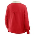 thumbnail image 3 of Women's Fanatics Scarlet San Francisco 49ers Oversized Hometown Premium Thermal Long Sleeve Shirt, 3 of 3