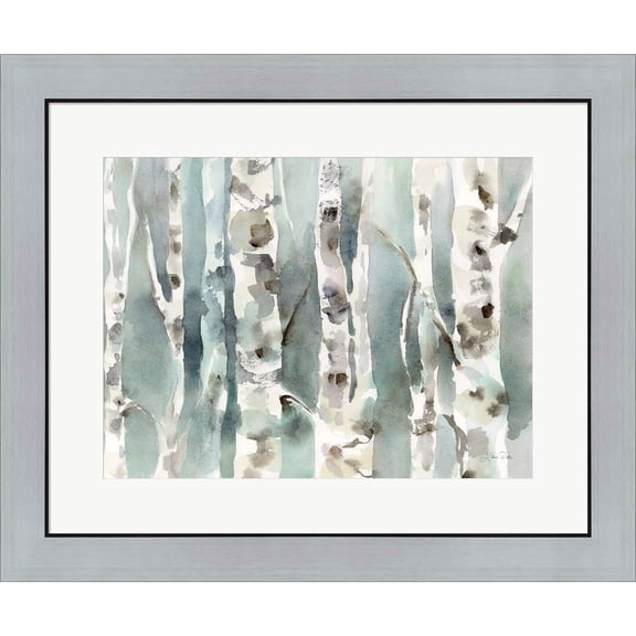 Great Art Now Winter Birches v2 by Katrina Pete, Framed Wall Art, 26.25W x 21.75H