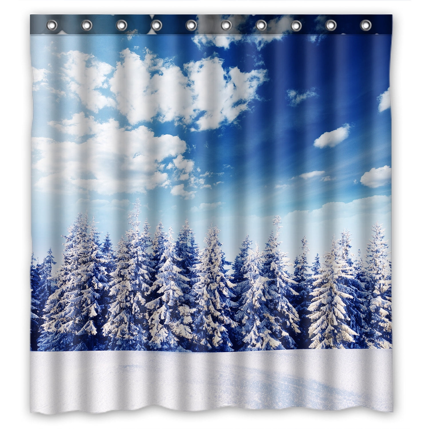 YKCG Beautiful Winter Landscape with Snow Covered Trees Christmas