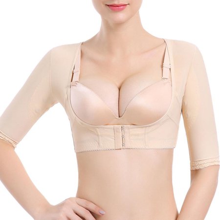 

PANOEGSN Women Upper Arm Shaper Short Sleeve Slimmer Posture Corrector Top Compression Humpback Posture Corrector Tops Women Shapewear