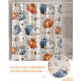thumbnail image 6 of Pumpkin Vintage Fall Pumpkin Thanksgiving Shower Curtain Set ，Waterproof Fabric Shower Curtains Shower Curtains for Bathroom,Bathroom Decor 72"x78", 6 of 7
