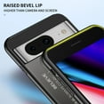 thumbnail image 4 of Nalacover Case for Google Pixel 7A Gradient Tempered Glass Cover, Micro-Frosted Frame Shockproof Scratches Resistant Lens Protection Glossy Phone Case for Google Pixel 7A, White, 4 of 10