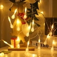 thumbnail image 1 of YAHHU Christmas Decorative String Lights for Christmas Tree - 20 LED Lights Battery Operated Indoor Fairy String Lights Xmas Decoration for Bedroom Christmas Ornaments Décor (Long Water Drop), 1 of 6