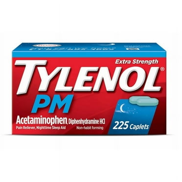Tylenol PM Extra Strength Pain Reliever Nighttime Sleep Aid - 225 Caplets