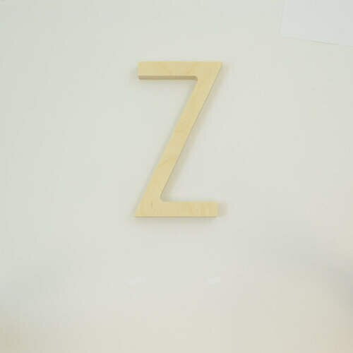 Package of 1, 16 Inch X 1/2" Baltic Birch "Z" Wood Letters In The Century Gothic Font | Thick | Upper Case For Art & Craft Project, Made in USA