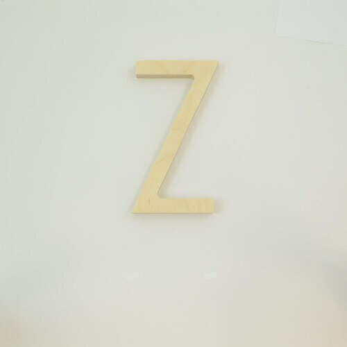 Package of 1, 8 Inch X 1/2" Baltic Birch "Z" Wood Letters In The Century Gothic Font | Thick | Upper Case For Art & Craft Project, Made in USA - image 1 of 1