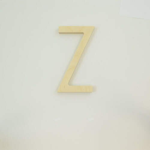 Package of 1, 8 Inch X 1/2" Baltic Birch "Z" Wood Letters In The Century Gothic Font | Thick | Upper Case For Art & Craft Project, Made in USA