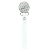 Crushed Crystal Ribbon Pacifier Clip