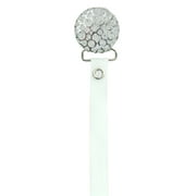 Crushed Crystal Ribbon Pacifier Clip
