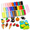 C, variant on Molding Foam Kit Including Sculpting Tools, Soft Light Formable Medium for DIY Craft Production, Multi Hue Air Drying Modeling Compound