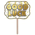 thumbnail image 1 of Beistle 53828 10 x 14,5 Pouces Feuille Signe de Bonne Chance Cour - Pack de 6, 1 of 1