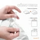 thumbnail image 4 of Juego de Funda para Edredón Dreamlab 2 Piezas Tela Ultra Suave Premier 1800 Individual Blanco, 4 of 9
