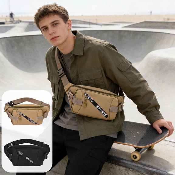 breaise Sling Bag for Women Men Crossbody Bags Sling Purse Cross Body Backpack Oxford Cloth Over Shoulder Bag Travel Handbag