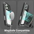 thumbnail image 2 of Vena vCommuteX for Apple iPhone 16 Pro Max Case, Wallet Case Compatible with MagSafe, Leather Flip Cover with Card Slot and Kickstand, Black, 2 of 8