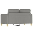 thumbnail image 3 of vidaXL 2-Seater Sofa Light Grey 120 cm Fabric, 3 of 5