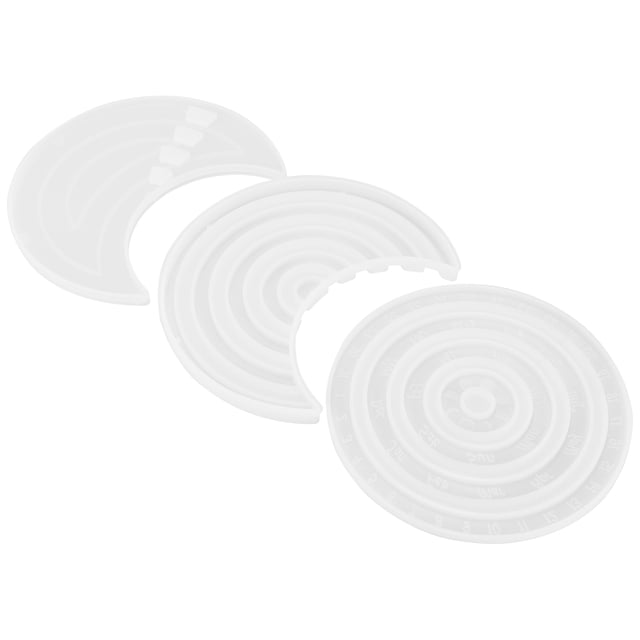 Calendar Silicone , Half Moon Shaped Resin Molds Silicone for DIY Calendar for DIY Gift