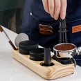 thumbnail image 4 of Billuyoard Soporte de madera para manipulación, estación de apisonamiento duradera y elegante para amantes del café, soporte para manipulación Juegos de servir café y té madera de pino, 4 of 6