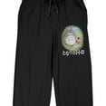 thumbnail image 2 of My Neighbor Totoro Big Rabbit, Mei, and Satsuki Men's Black Sleep Pants-XL, 2 of 5