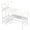White, variant on Costway 48" Computer Desk with Power Outlets, Storage Shelves, Headphone Hook for Gaming White