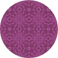 thumbnail image 1 of Ahgly Tapis Rond Lavable en Machine Intérieur Transitionnel Rose Brûlé, 3 Pieds Rond, 1 of 7