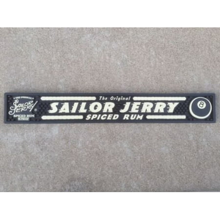 Sailor Jerry Spiced Rum Professional Series Bar Mat - 8 Ball Edition, (1) Professional Grade Sailor Jerry's Bar Mat - 8 Ball Edition By Sailor Jerry