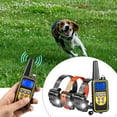 thumbnail image 4 of Collar de adiestramiento para perros con con remoto - Collar de adiestramiento eléctrico recargable impermeable de 2625 pies para perros pequeños, - 2x negro 1x naranja SM SunniMix Collar de entrenamiento, 4 of 7