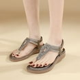 thumbnail image 5 of Women Sandals Comfortable Women's Oofos Shoes Women's Fashion Casual Home Comfortable Light Fish Mouth Sandals Gray, 5 of 9