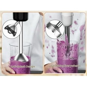 Immersion Blender, 1100W Electric Mixer Handheld, 5-in-1 Stick Blender with Chopper, Blender for Kitchen with 600ml Beaker