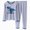 G871-Light Blue, variant on HFHAPW Toddler Kids Pajamas 2pcs Long Sleeves Pjs Sets Print PJs for Girl Boys Fall Winter Sleepwear