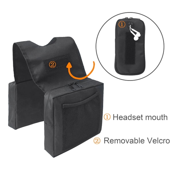Bolsita de Sillín de Motocicleta, Bolsa de Motocicleta de Atv de Gran Capacidad, Negro para Hombres para Hombres en Ciclismo al Aire Libre Accesorios de Motocletas Deportivas