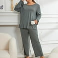 thumbnail image 5 of Pijama de Navidad Gibobby para mujer gris XL, 5 of 5