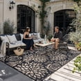 thumbnail image 2 of BERTHMEER 6'x9' Brown Outdoor Rugs on Clearanc Waterproof Plastic Straw RV Patio Rugs for Deck Camping Beach Picnic Garden and Balcony, 2 of 6